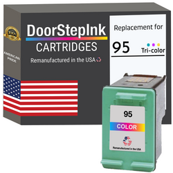 DoorStepInk Remanufactured in the USA Ink Cartridge for 95 C8766 Tri-Color