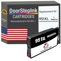 DoorStepInk Remanufactured in the USA Ink Cartridges for 951XL CN047AN 1 Magenta