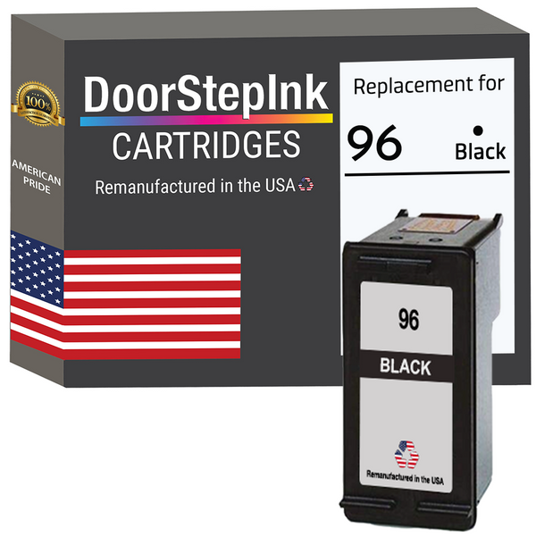 DoorStepInk Remanufactured in the USA Ink Cartridges for 96 C8767  Black