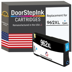 DoorStepInk Remanufactured in the USA Ink Cartridges for 962XL 3JA00AN 1 Cyan