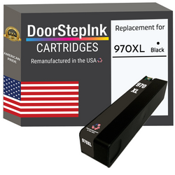 DoorStepInk Remanufactured in the USA Ink Cartridges for 970XL CN625 1 Black