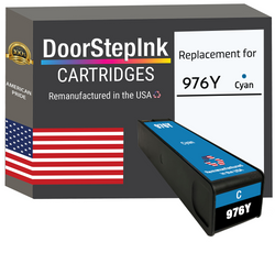 DoorStepInk Remanufactured in the USA Ink Cartridges for 976Y L0R05A 1 Cyan