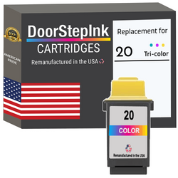 DoorStepInk Remanufactured in the USA Ink Cartridge for Lexmark #20 Tri-Color