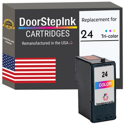 DoorStepInk Remanufactured in the USA Ink Cartridge for Lexmark #24 Tri-Color
