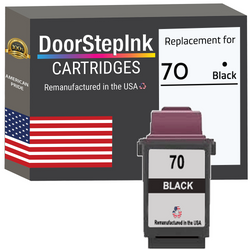DoorStepInk Remanufactured in the USA Ink Cartridge for Lexmark #70 Black