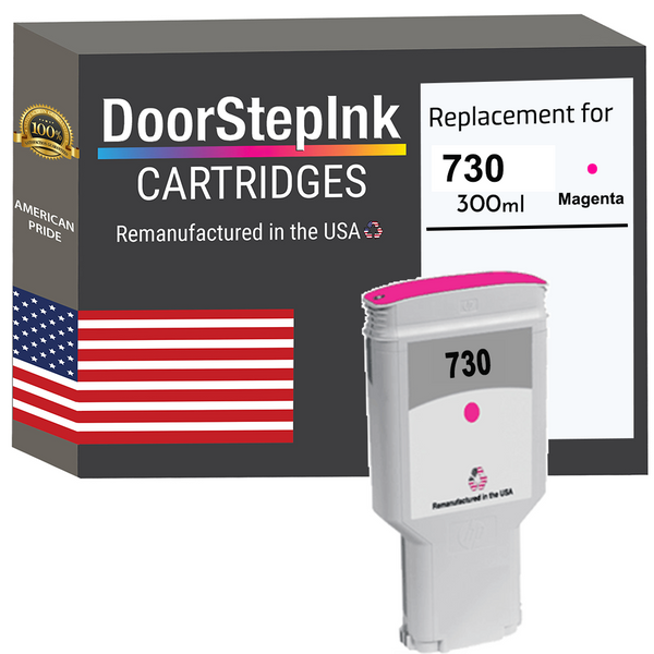 DoorStepInk Remanufactured in the USA Ink Cartridge for 730 300ML Magenta
