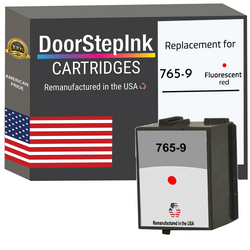 DoorStepInk Remanufactured in the USA Ink Cartridges for Pitney Bowes 765-9 Fluorescent Red