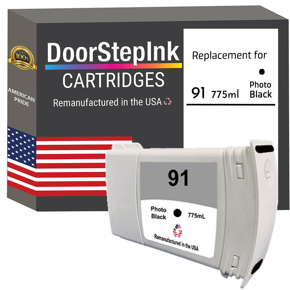 HP 91 (C9465A) 775mL Photo Black Ink Cartridges | DoorStepInk