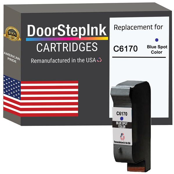 DoorStepInk Remanufactured in the USA Ink Cartridge for C6170 Blue