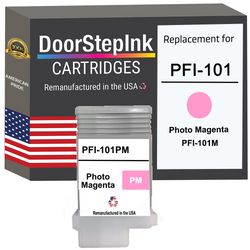 DoorStepInk Remanufactured in the USA Ink Cartridge for Canon PFI-101 130ML Photo Magenta