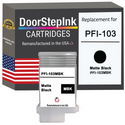 DoorStepInk Remanufactured in the USA Ink Cartridge for Canon PFI-103 130ML Matte Black
