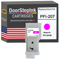DoorStepInk Remanufactured in the USA Ink Cartridge for Canon PFI-207 300ML Magenta