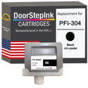 DoorStepInk Remanufactured in the USA Ink Cartridge for Canon PFI-304 330ML Black
