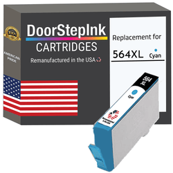 DoorStepInk Remanufactured in the USA Ink Cartridges for 564XL CN685WN 1 Cyan