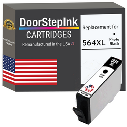 DoorStepInk Remanufactured in the USA Ink Cartridges for 564XL CR277WN Photo Black