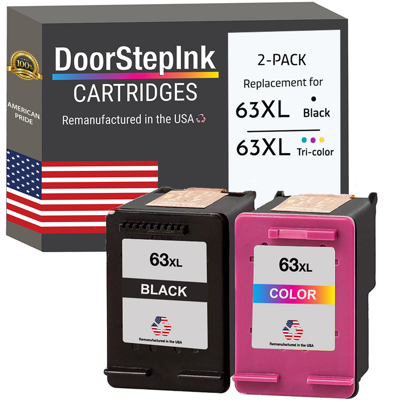 HP 63XL Ink Cartridges (HP F6U63AN Color) Remanufactured HP 63 HP 63XL Ink Cartridges (HP F6U63AN Color) Remanufactured HP 63