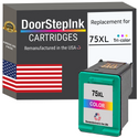 DoorStepInk Remanufactured in the USA Ink Cartridge for 75XL CB338WN Tri-Color