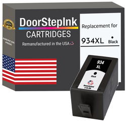 DoorStepInk Remanufactured in the USA Ink Cartridges for 934XL C2P23 1 Black
