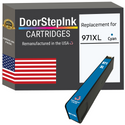 DoorStepInk Remanufactured in the USA Ink Cartridges for 971XL CN626 1 Cyan