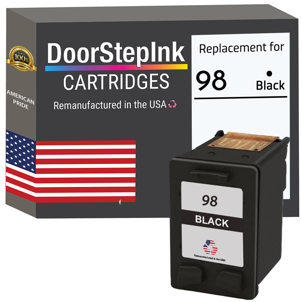 DoorStepInk Brand for HP 98 (C9364WN) Black Remanufactured in the USA