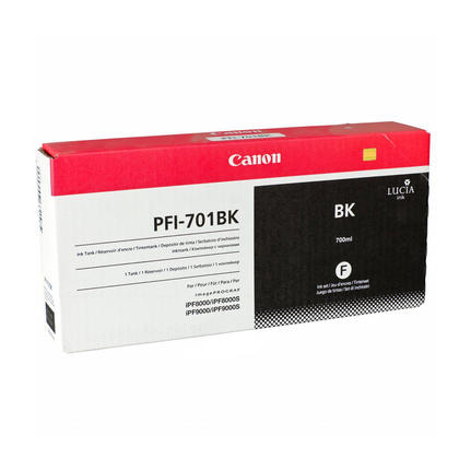 Canon PFI-701 Black Standard Yield Ink Cartridge (0900B001)
