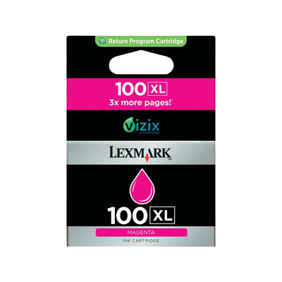 Original Lexmark 14N1070E 100XL Magenta Ink Cartridge