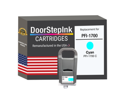 DoorStepInk Brand for Canon PFI-1700 Cyan Remanufactured in U.S.A Ink Cartridges
