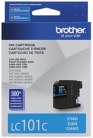 Original Brother LC101 Cyan Ink Cartridge