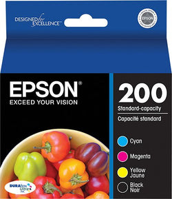 Genuine Epson 200 Black, Cyan, Magenta & Yellow Ink Cartridge