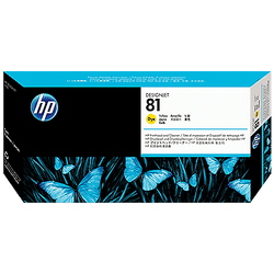 HP 81 (C4953A) Yellow Printhead and Printhead Cleaner