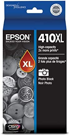 Epson 410XL Claria Premium High-Yield Photo Black Ink Cartridge, T410SL120-S