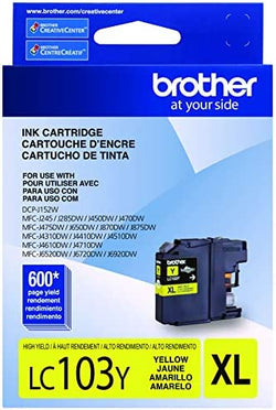 New Genuine Brother LC103XL Yellow Ink Cartridge