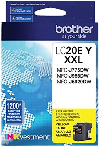 Brother LC20E Extra High Yield Yellow Ink Cartridge
