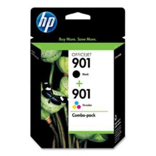 Original HP 901 Black (CC653AN) & Color (CC656AE) Ink Cartridge