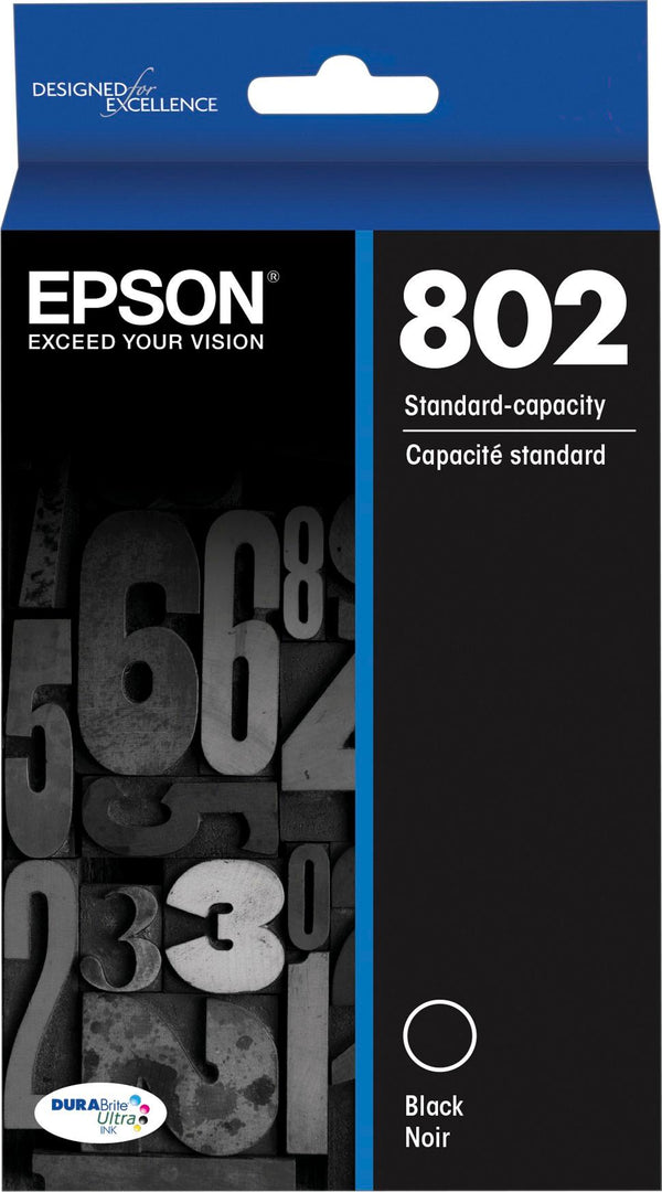 Original Epson 802 Black Standard Yield Ink Cartridge