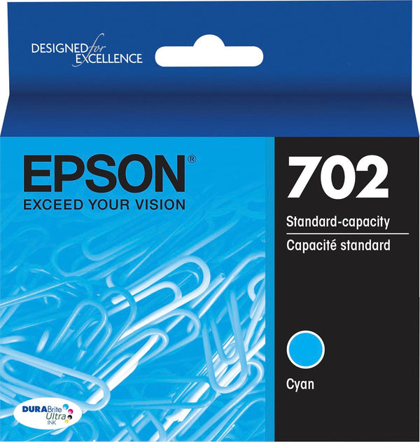 Epson T702 Cyan Standard Yield (T702220-S) Ink Cartridge