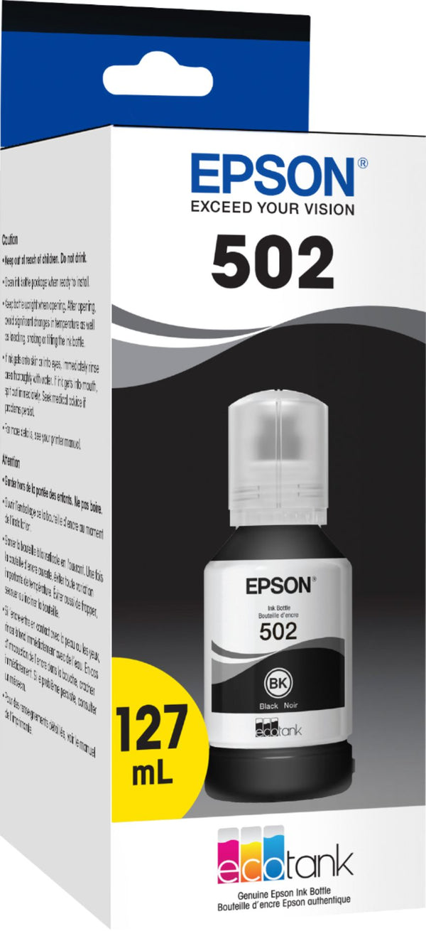 Epson T502 Black Standard Yield Ink Cartridge (T502120-S)