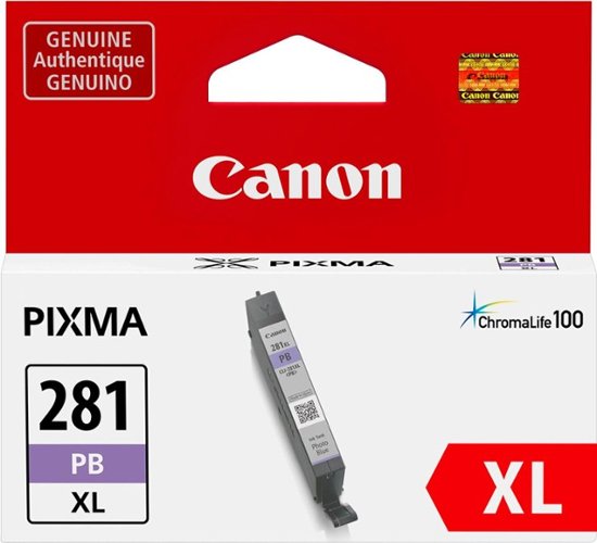 Original Canon CLI-281XL High Yield Photo Blue Ink Cartridge