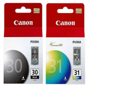 Canon PG-30 Black and CL-31 Color Printer Ink Cartridges