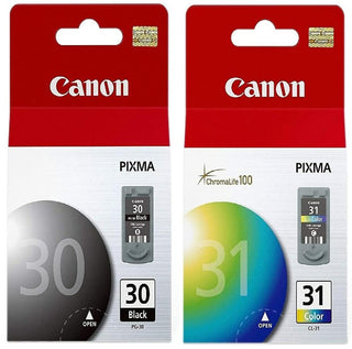 Canon PG-30 Black and CL-31 Color Printer Ink Cartridges