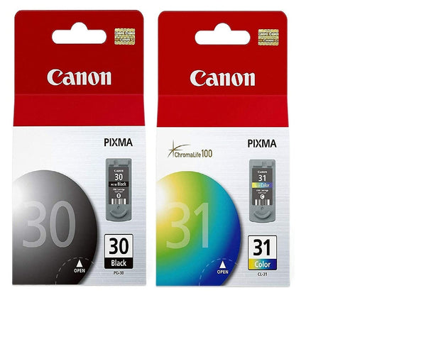 Canon PG-30 Black and CL-31 Color Printer Ink Cartridges