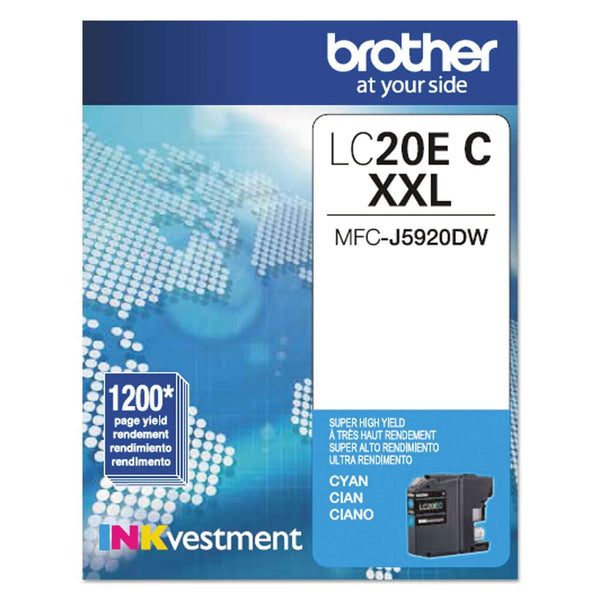 Brother LC20E Extra High Yield Cyan Ink Cartridge