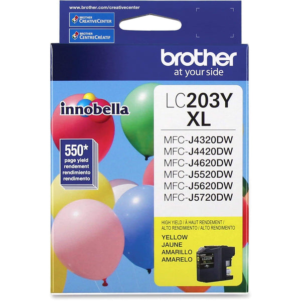 Brother LC203XL High Yield Yellow Ink Cartridge