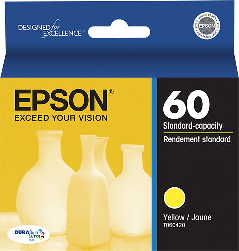 New Genuine Epson 60 (T0604) Yellow Ink Cartridge