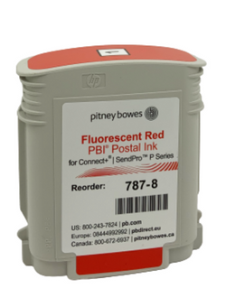 Pitney Bowes 787-8 Red Ink Cartridge