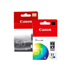 Original Canon PG-50 Black and CL-51 Color Ink- Combo Pack