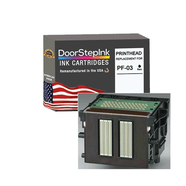 DoorStepInk Remanufactured in the USA Printhead for Canon PF-03 Black 2251B003AC