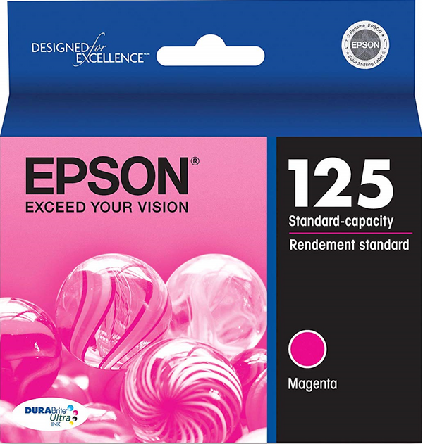 Original Epson 125 Magenta Ink Cartridge