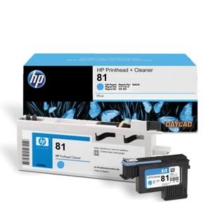 HP 81 (C4951A) Cyan Printhead and Printhead Cleaner