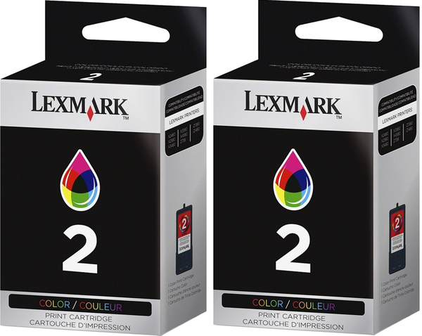 Lexmark No. 2 (18C1501) Combo Twin Pack Color ink
